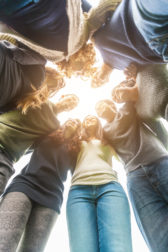 multiethnic-group-of-friends-in-a-circle