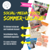 Idividuell anpassbare Social-Media-Posts "Sommerurlaub" für Hundeschulen