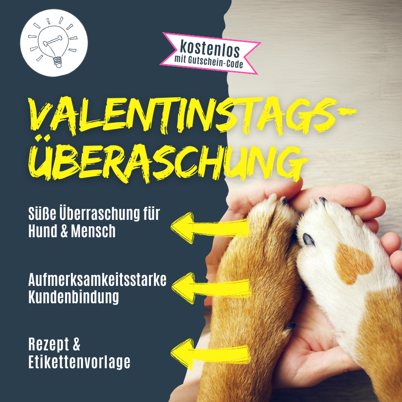 Idee für Hundetrainer zum Valentinstag