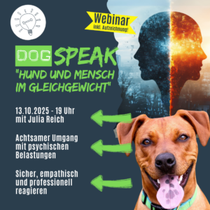 DogsPEAK-Webinar "Hund und Mensch im Gleichgewicht" über den Umgang mit psychisch erkrankten Menschen im Hundetraining