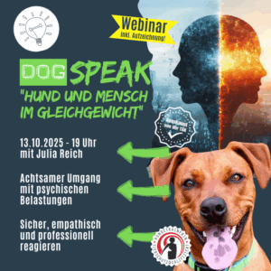 DogSPEAK-Webinar "Hund und Mensch im Gleichgewicht" [Digital]