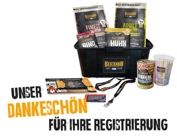 Das Willkommenspaket als Dankeschön für deine Registrierung im BELCANDO Expertenclub