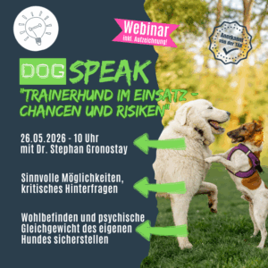 Als Hundetrainer den eigenen Hund im Training einsetzen
