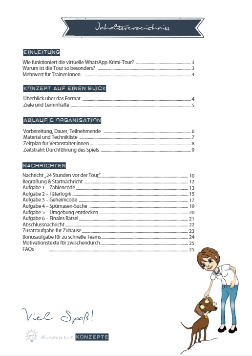 Ideen für deine Krimitour mit Hund