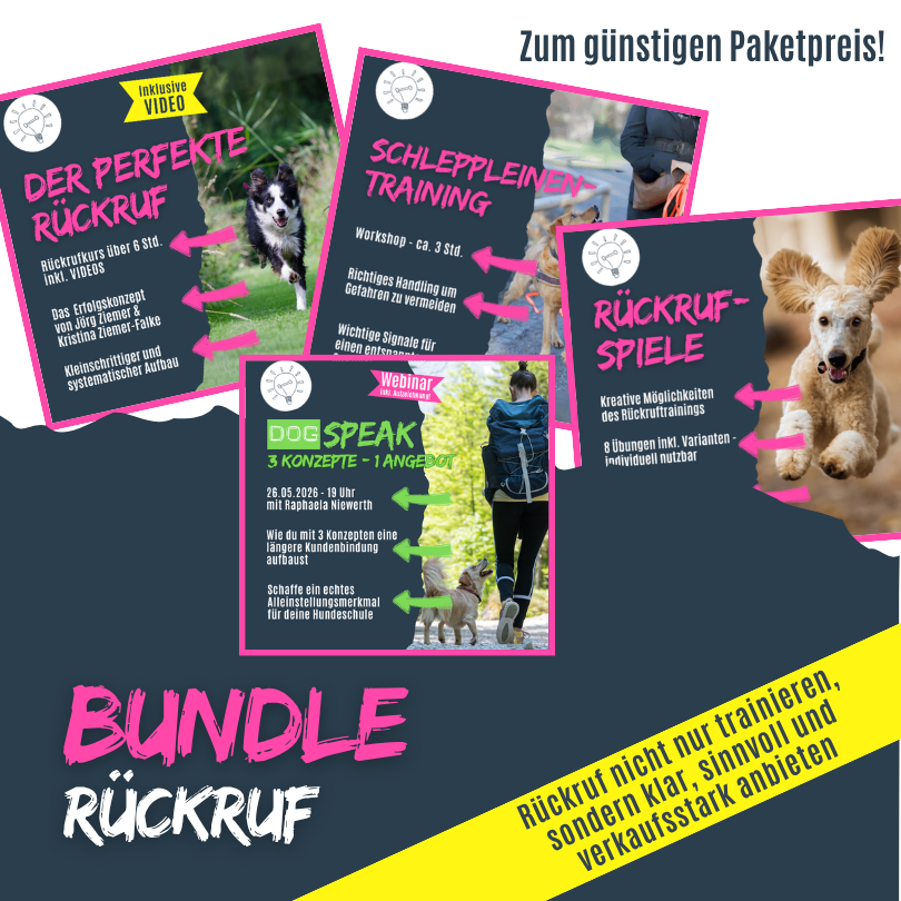 Rückruf nicht nur trainieren, sondern klar, sinnvoll und verkaufsstark anbieten