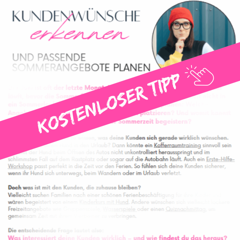Kundenwünsche erkennen und Sommerangebot planen